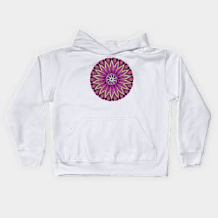 Mandala Flower Bohemian Pastel Art Colorful Paisley Kids Hoodie